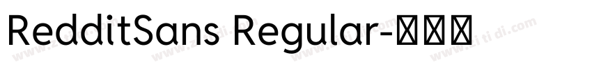 RedditSans Regular字体转换
